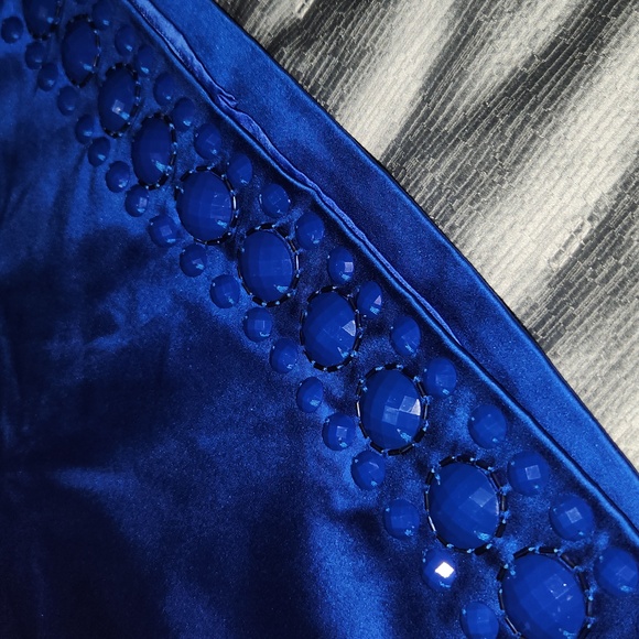 Marciano Mini skirt, Royal Blue, Size 10 - Picture 3 of 7